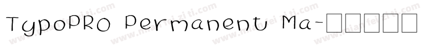 TypoPRO Permanent Ma字体转换